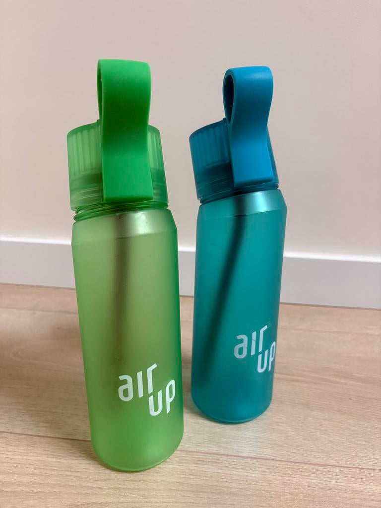 Air Up Flessen - Groen en Blauw, Sport en Fitness, Bidons, Zo goed als nieuw, Ophalen of Verzenden