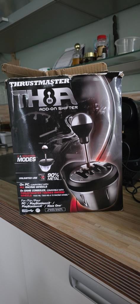 Thrustmaster TH8A Shifter - Zo goed als nieuw!, Spelcomputers en Games, Ophalen of Verzenden, Zo goed als nieuw