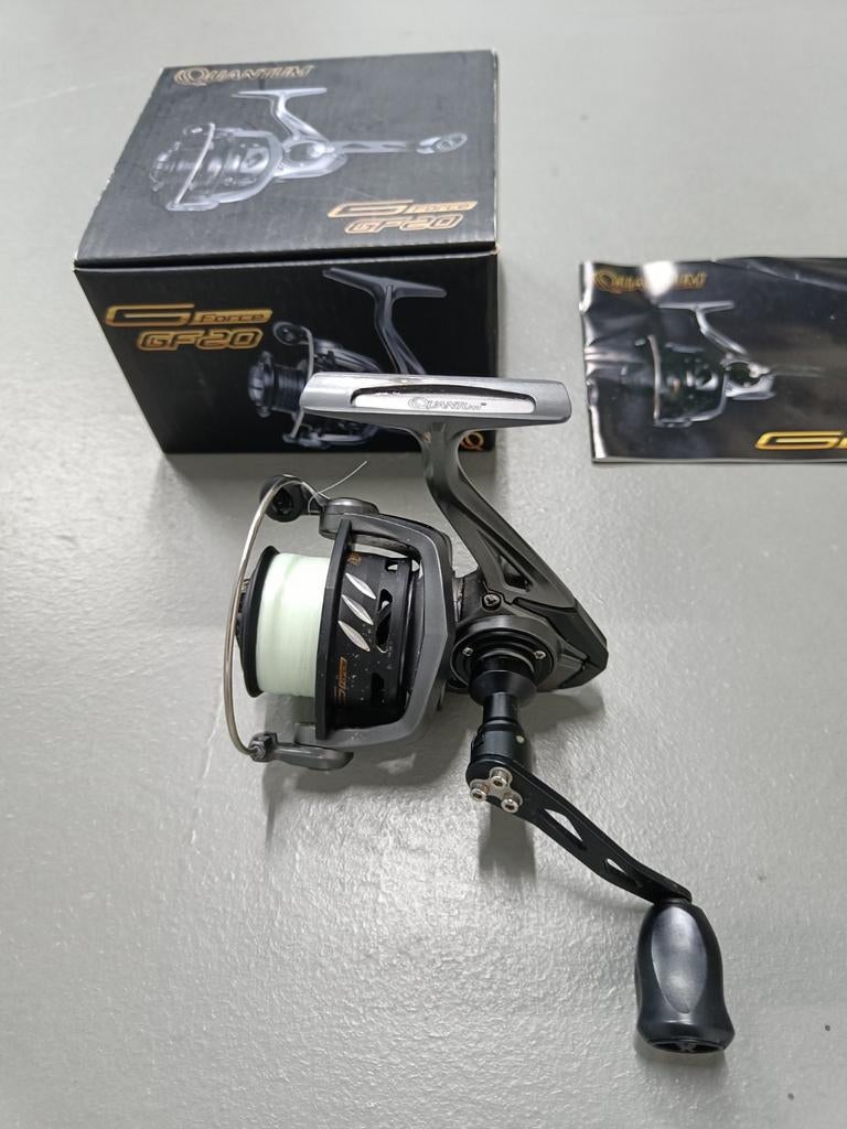 NIEUWE Quantum (Zebco) spinmolen G-Force GF20 6bb met nylon, Ophalen of Verzenden, Nieuw, Molen