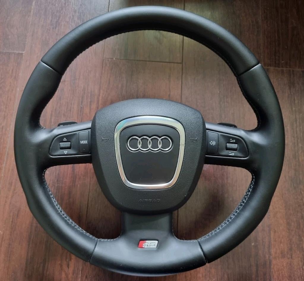 Audi A3 A4 A5 A6 & A8 MF lederen S line stuur zeer netjes, Ophalen of Verzenden, Audi