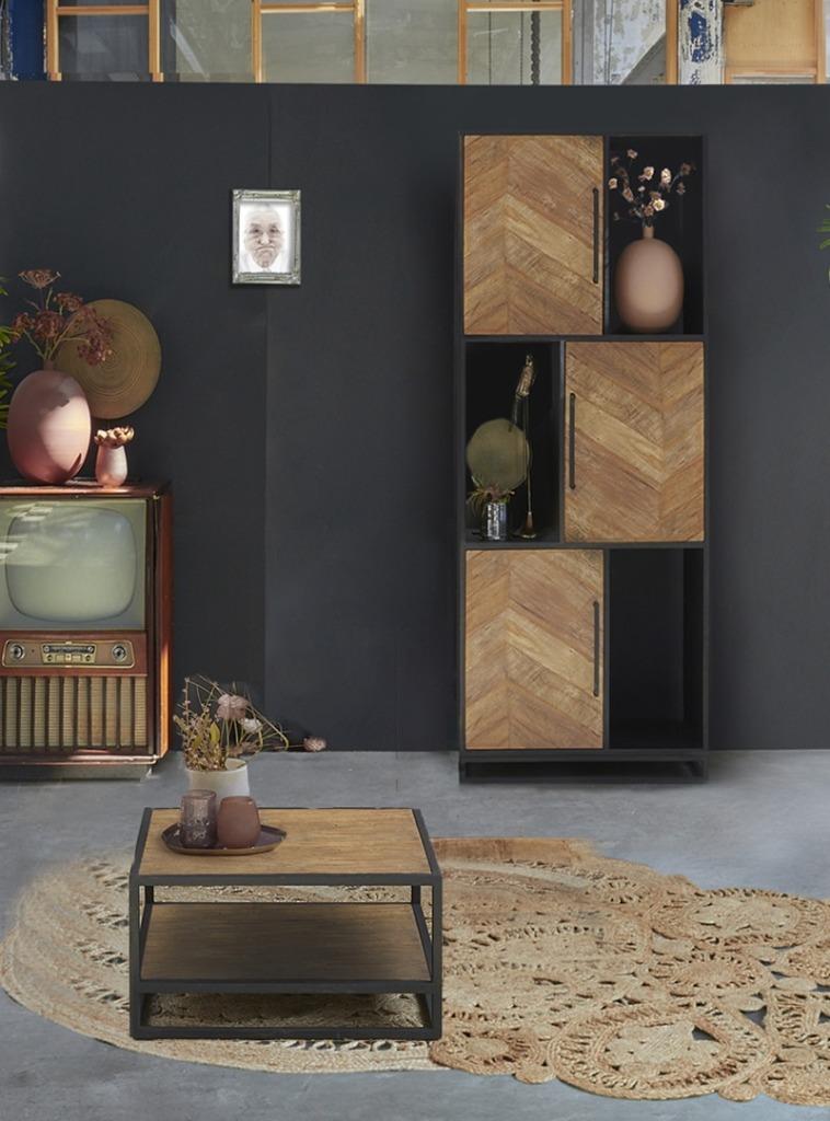 OMG salontafel ROS016 l Whoon l Room108 l van €329 voor €79, Ophalen, 50 tot 100 cm, Teakhout, Vierkant