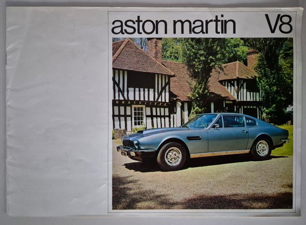 Folder Aston Martin V8 Lagonda / Nederlands / 1975, Ophalen of Verzenden, Gelezen, Overige merken