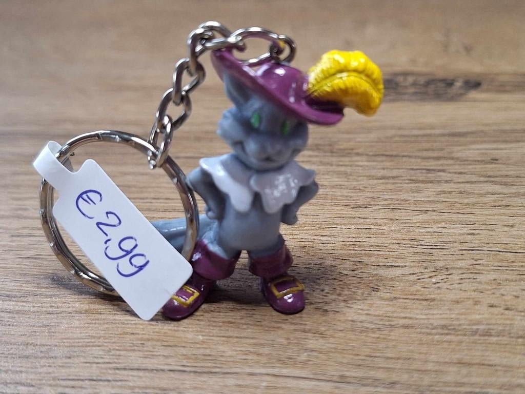 Sleutelhanger : De Gelaarsde Kat !!, Verzamelen, Sleutelhangers, Nieuw, Overige typen, Ophalen of Verzenden