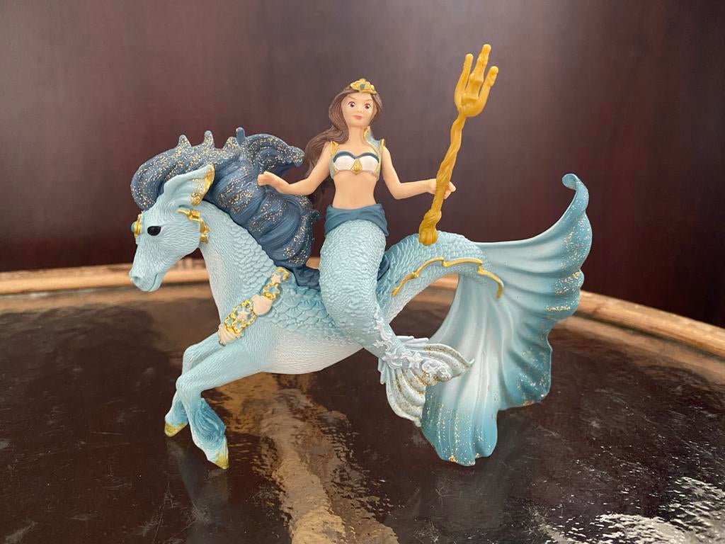 Schleich Eyela Zeemeermin op Onderwater Paard, Ophalen of Verzenden, Zo goed als nieuw