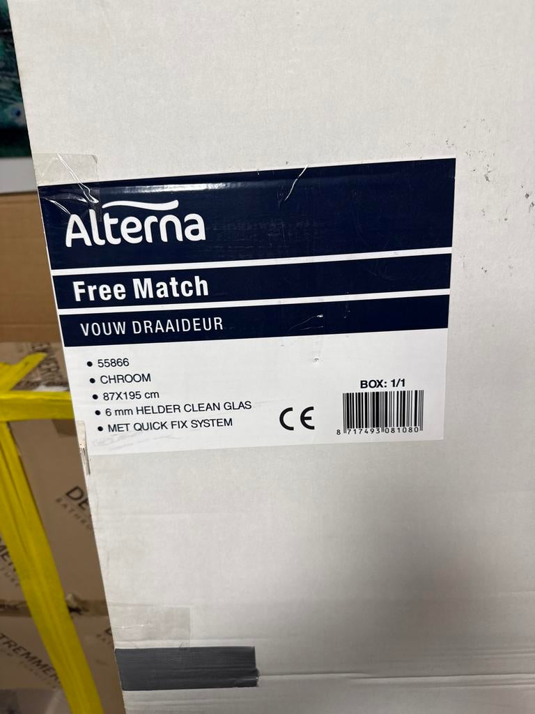 Alterna Free Match Vouw Draaideur - Nieuw in doos!, Ophalen, Overige typen, Nieuw, 50 tot 100 cm