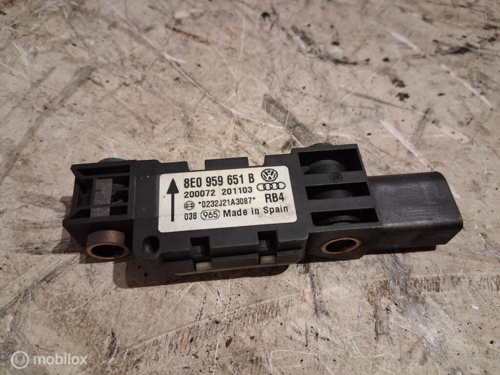 Airbag sensor Audi A3 8P 2.0 FSI ('03-'12) 8E0959651B, Audi, Gebruikt, Audi, Ophalen of Verzenden
