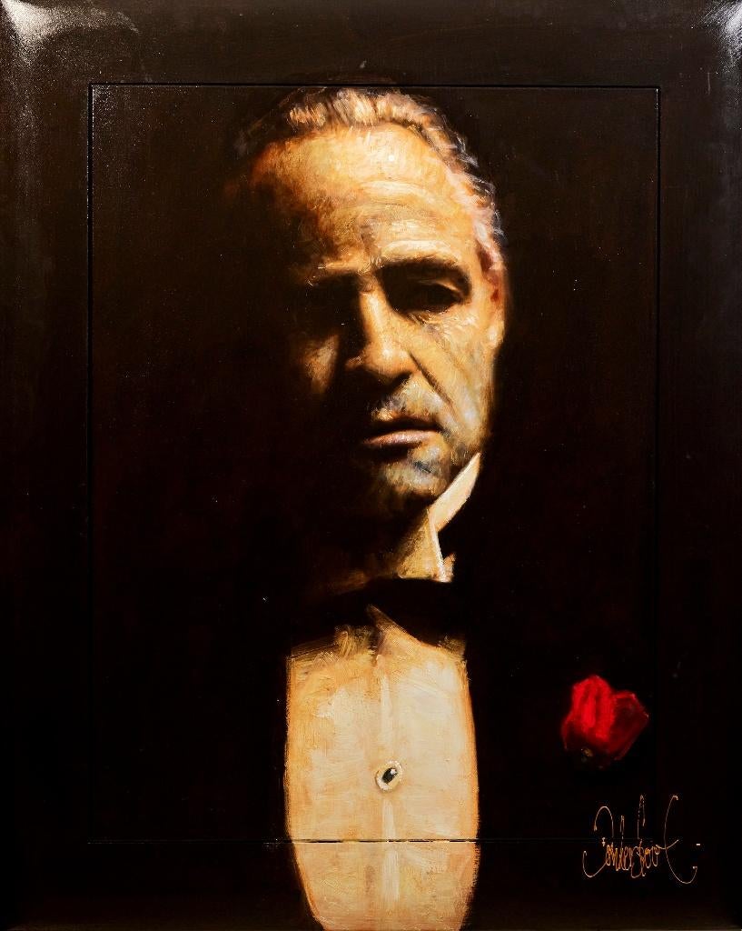 Peter Donkersloot - Godfather schilderij, Antiek en Kunst, Kunst | Schilderijen | Modern, Verzenden