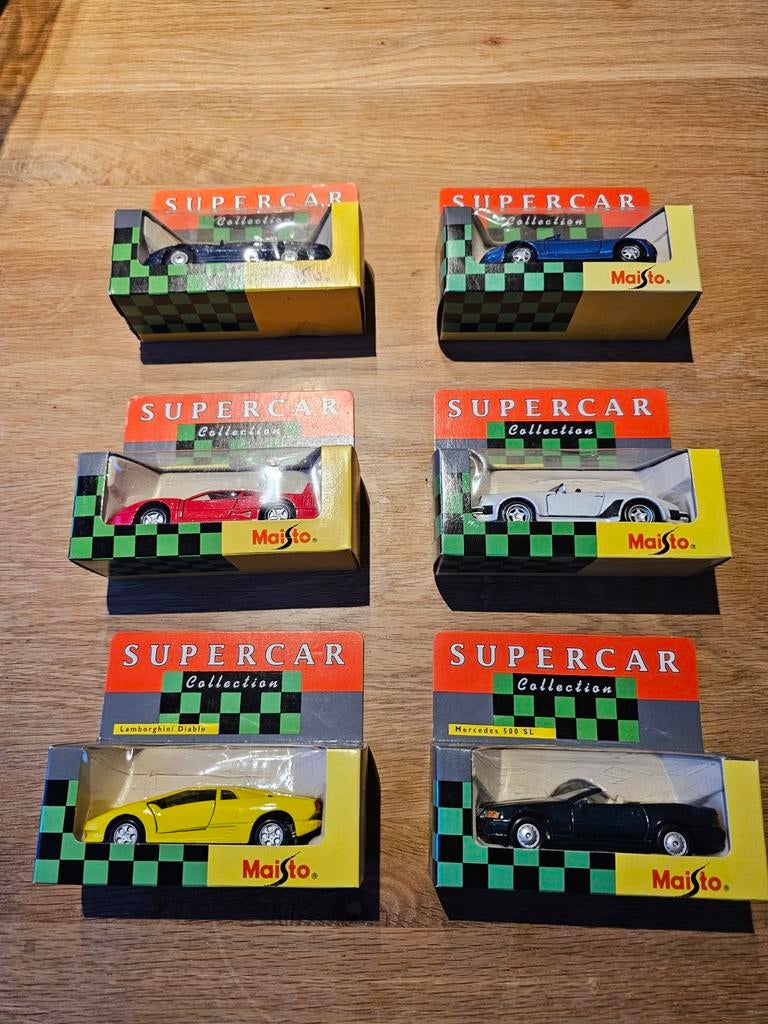 Maisto Supercar Collectie 6x, Ophalen of Verzenden, Zo goed als nieuw, Auto, Maisto