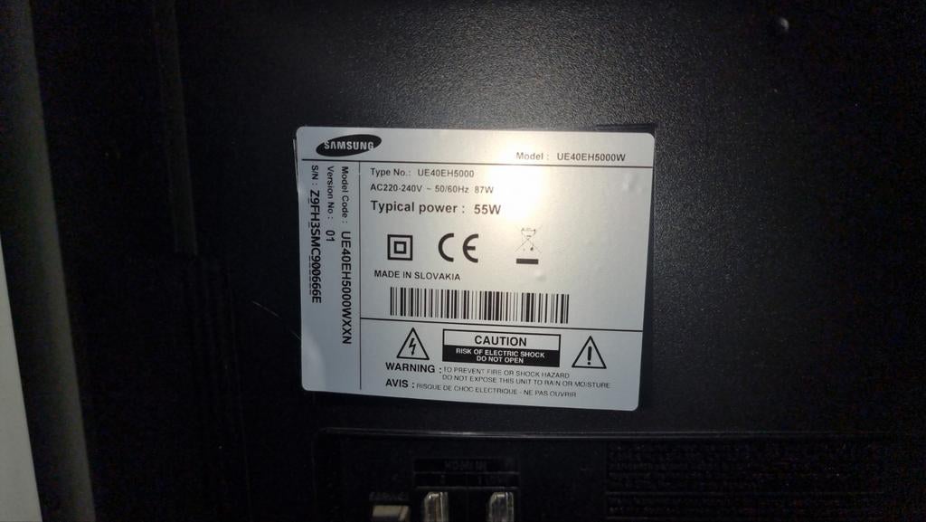 Samsung UE40EH5000W Full HD LED TV, Ophalen, 50 Hz, 80 tot 100 cm, Samsung