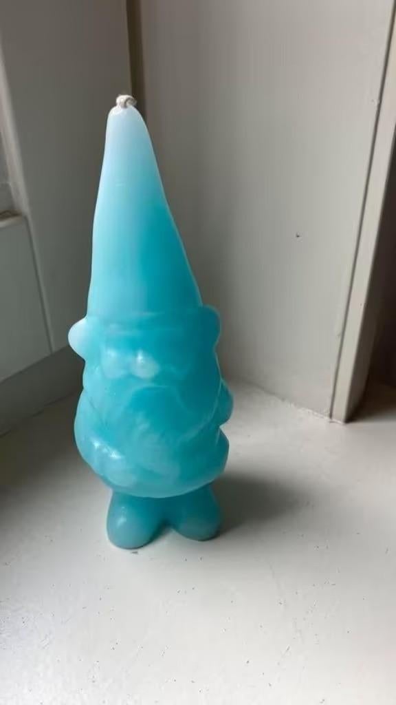 Kaars David de kabouter, Overige materialen, Blauw, Nieuw, Ophalen of Verzenden