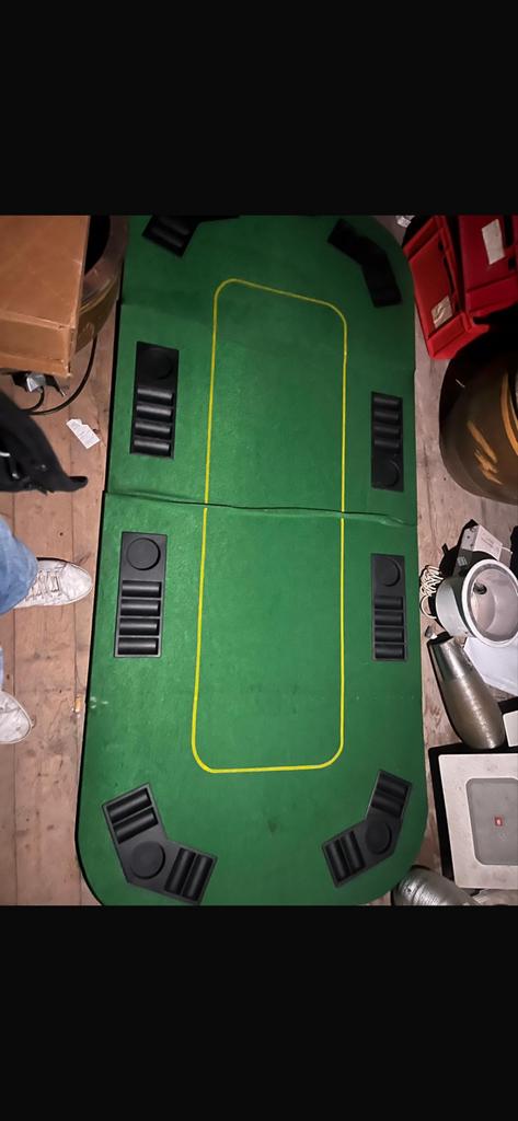 Zware Pokertafelblad inklapbaar 8 personen, Vijf spelers of meer, Ophalen of Verzenden, Gebruikt