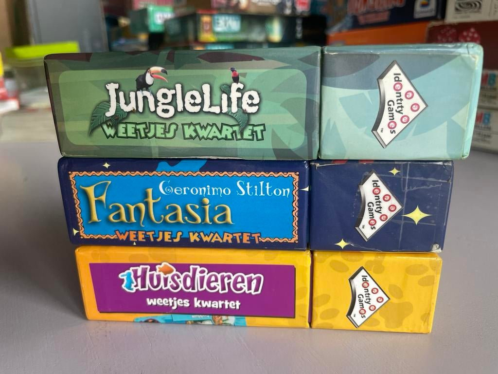 3x weetjes kwartet, Vijf spelers of meer, Ophalen of Verzenden, Gebruikt, University Games