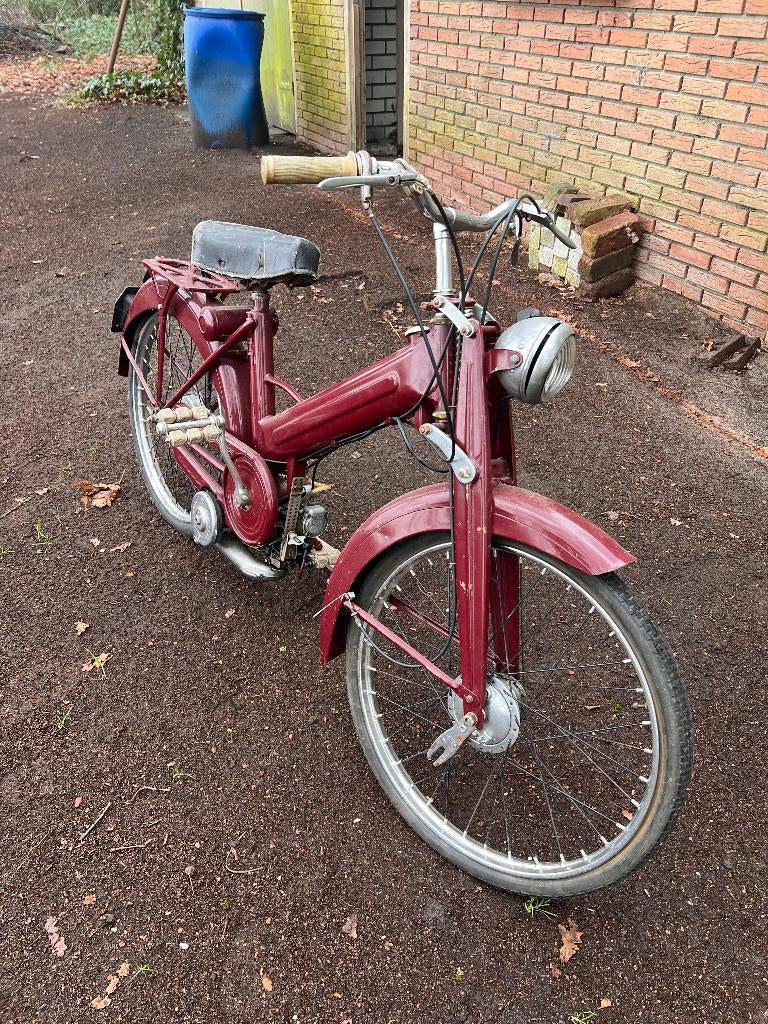 Vintage bromfiets jaren 50 - Garelli Mosquito 38B 38cc, Fietsen en Brommers, Brommers | Oldtimers, Ophalen, 38 cc, Overige merken