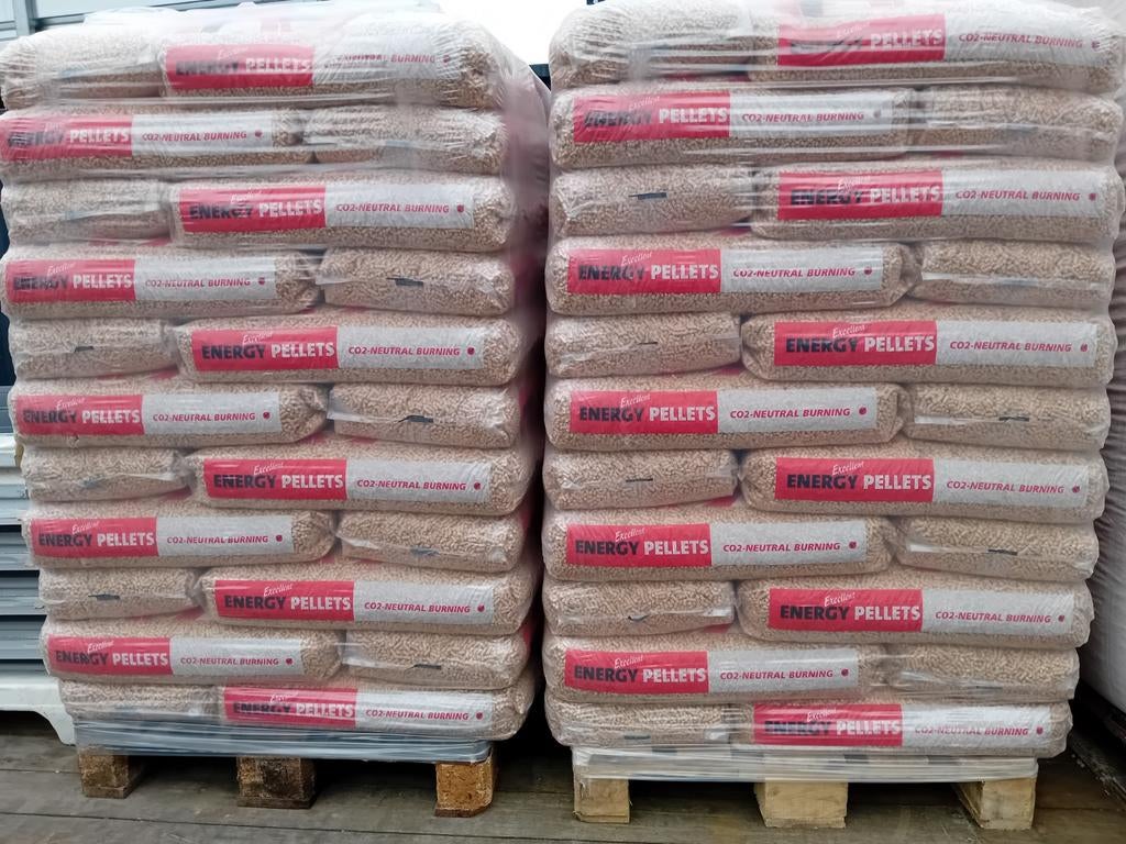Hout pellets Energy Pellets excellent ENplus A1 zakken 15kg, Minder dan 3 m³, Ophalen of Verzenden, Overige houtsoorten, Blokken