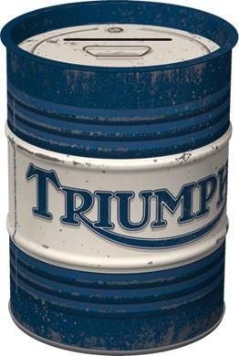 Triumph Motorcycles reclame spaarpot van metaal deco, Ophalen of Verzenden, Nieuw, Auto's