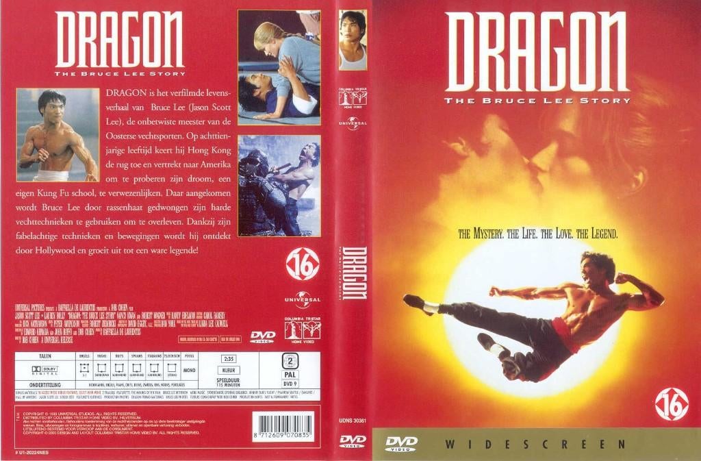 Dragon The Bruce Lee Story  + 6 dvd's over Bruce Lee, Vanaf 16 jaar, Ophalen of Verzenden, Zo goed als nieuw, Martial Arts