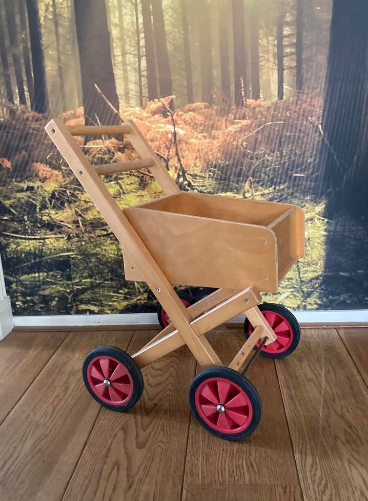 Vintage houten ADO boodschappen wagentje jaren ‘70, Antiek en Kunst, Antiek | Speelgoed, Ophalen of Verzenden