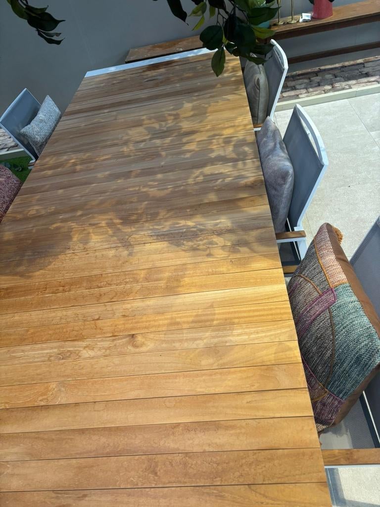 Tuinset Rialto-Tutti, Tuin en Terras, Tuinsets en Loungesets, Ophalen, Gebruikt, 6 zitplaatsen, Teakhout