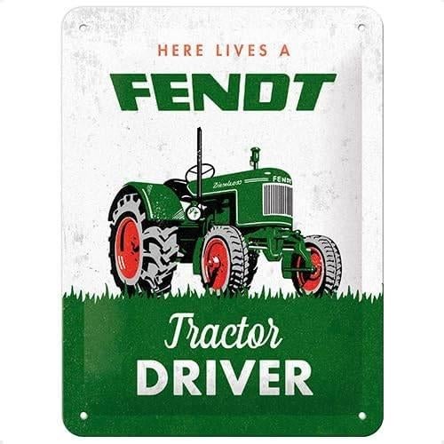 Fendt Tractor Drivers. Metalen wandbord in reliëf .., Reclamebord, Nieuw, Ophalen of Verzenden, X