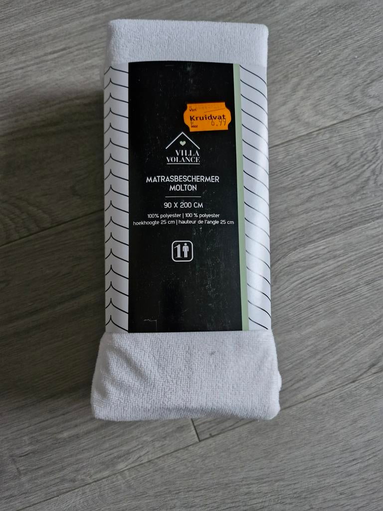 Nieuw in verpakking matrasbeschermer 90x200, Ophalen of Verzenden