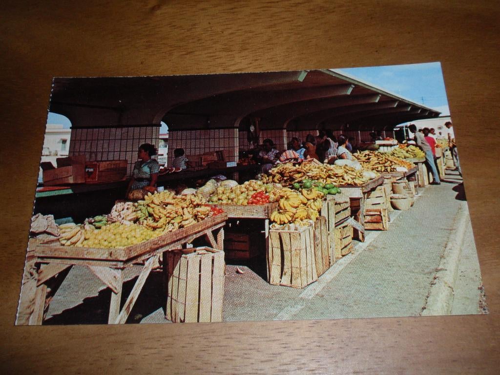 Aruba Fruitmarkt Oranjestad Antillen, Verzamelen, Verzenden, 1960 tot 1980, Ongelopen, Buiten Europa
