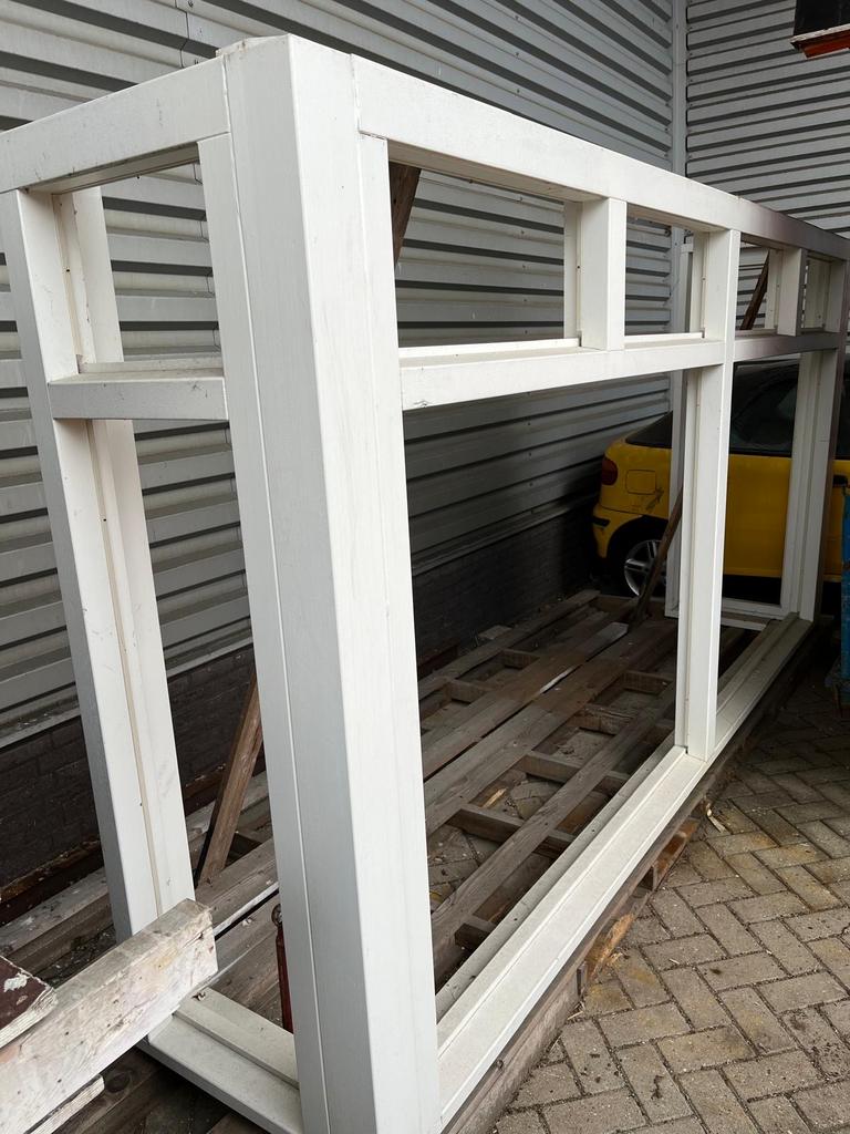 Nieuw Meranti Erker Kozijn - Geschikt voor Dubbel Glas, Ophalen, 120 cm of meer, Overige typen, Minder dan 200 cm