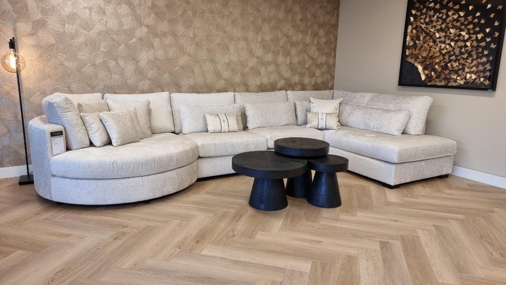 Prachtige velvet hoekbank | Showroom Utrecht, Ophalen, Info@trendvortex.com, Modern, Velvet, Eric Kuster, Stof, leer, maatwerk, cirkel eiland
