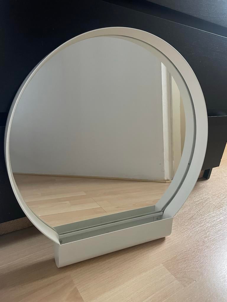 Ikea x Hay Ypperlig Spiegel - Wit, Huis en Inrichting, Woonaccessoires | Spiegels, Minder dan 50 cm, Rond, Ophalen of Verzenden