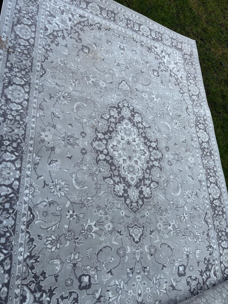 Vloerkleed 200 bij 300 cm, Ophalen, Gebruikt, Barok Grijs, 200 cm of meer