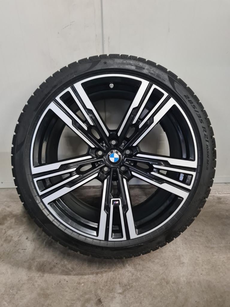 21' BMW i7 7 Serie X3 G45 Styling 908M met winterbanden, 255 mm, Banden en Velgen, Personenwagen, 21 inch