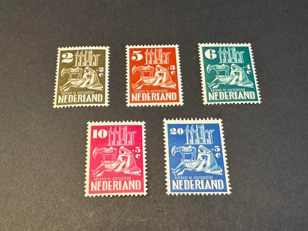 1950 Kerken in oorlogstijd NVPH nr 556-560 ongestempeld, Postzegels en Munten, Verzenden, Na 1940