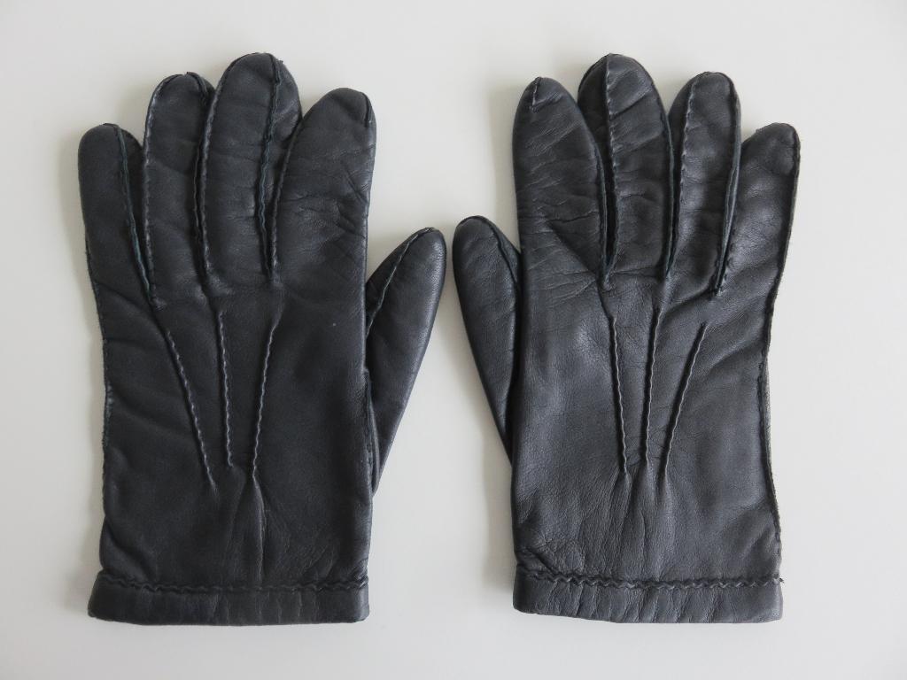Laimböck echt lederen heren blauwe handschoenen maat 9 1/2, Ophalen of Verzenden, Zo goed als nieuw, Laimböck, Handschoenen