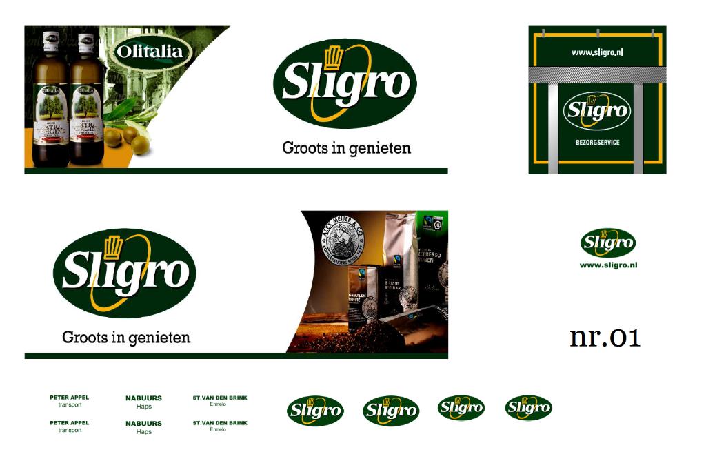 Vrachtauto decal 1:50 Sligro ( truckbak ) 8 verschillende, Hobby en Vrije tijd, Modelauto's | 1:50, Verzenden, Nieuw, Bus of Vrachtwagen