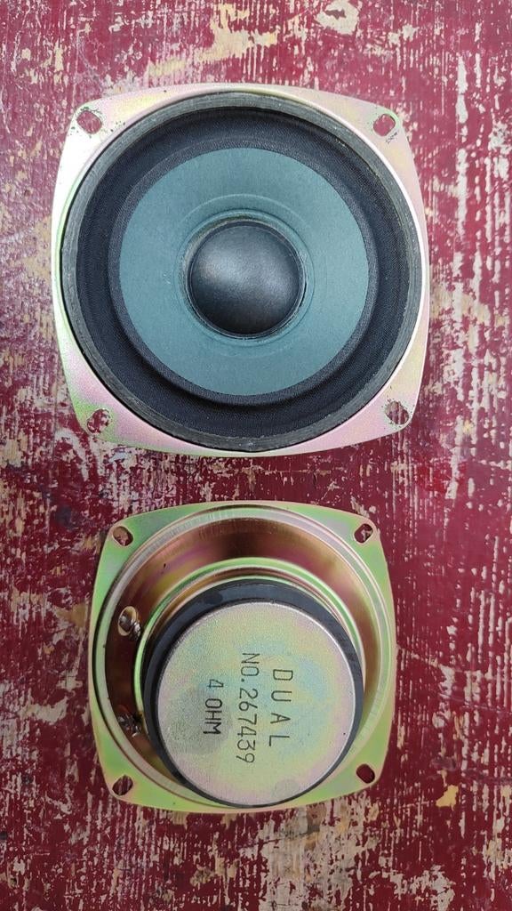 Dual NO.267439 4 ohm woofer set 12cm, Gebruikt, Overige typen, Ophalen of Verzenden, Rua 197