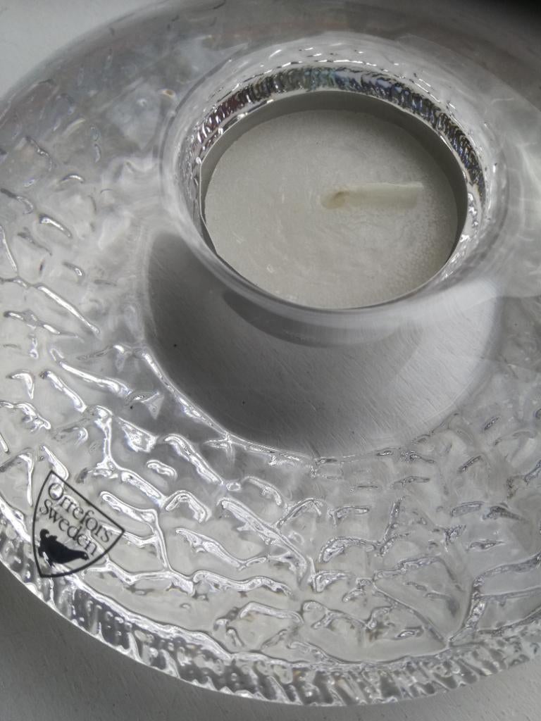 Waxinelichthouder Discus, Overige materialen, Ophalen of Verzenden, Zo goed als nieuw, Kandelaar