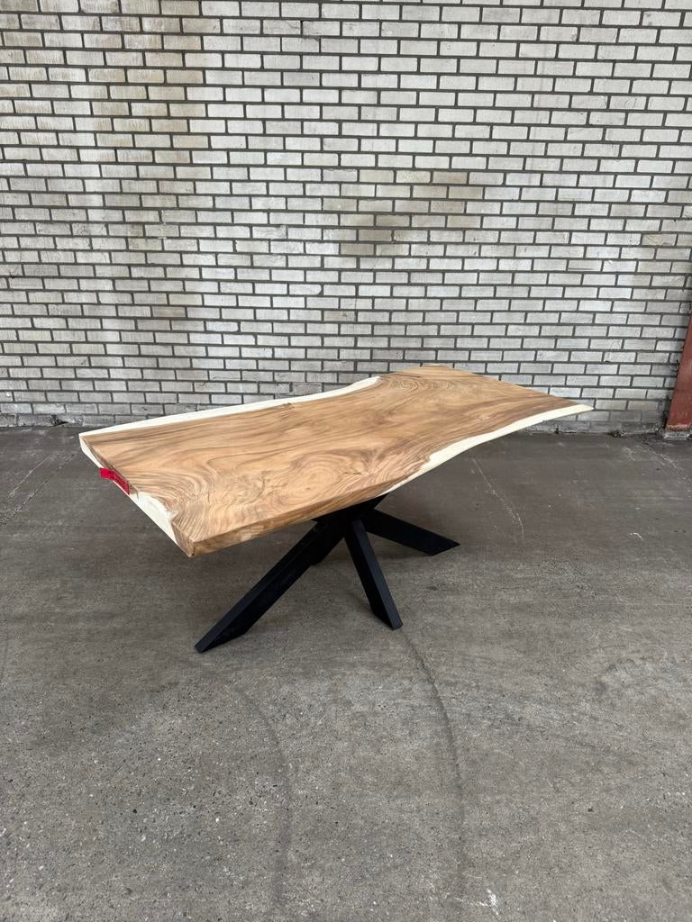 Suar Boomstamtafels 180 cm - verschillende beschikbaar, Nieuw, Vijf personen of meer, 150 tot 200 cm, Rechthoekig