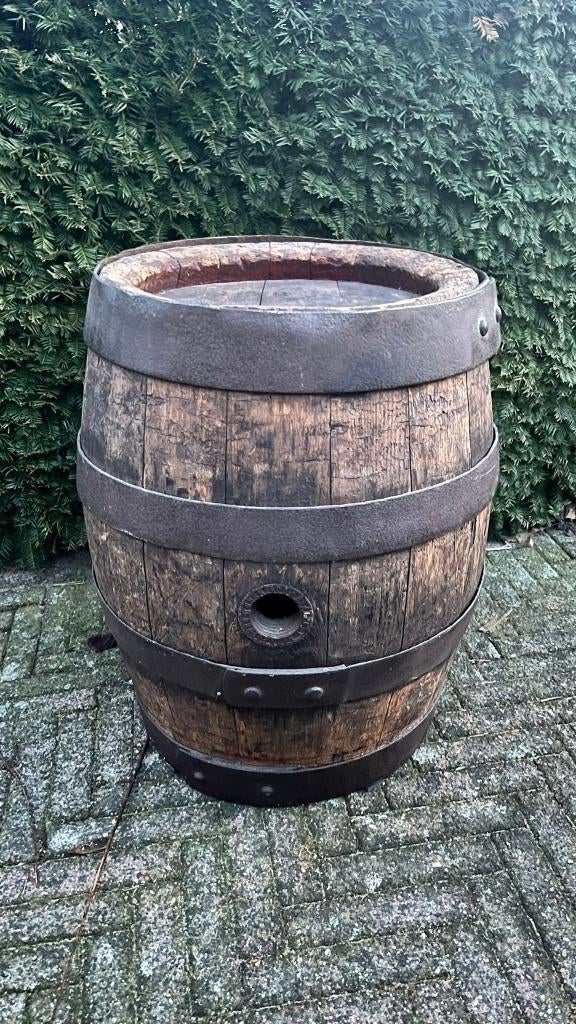 Oud houten biervat J.A. Corman, Brouwerij Het Hert (Vlijmen), Verzamelen, Biermerken, Ophalen, Gebruikt, Overige typen, Overige merken