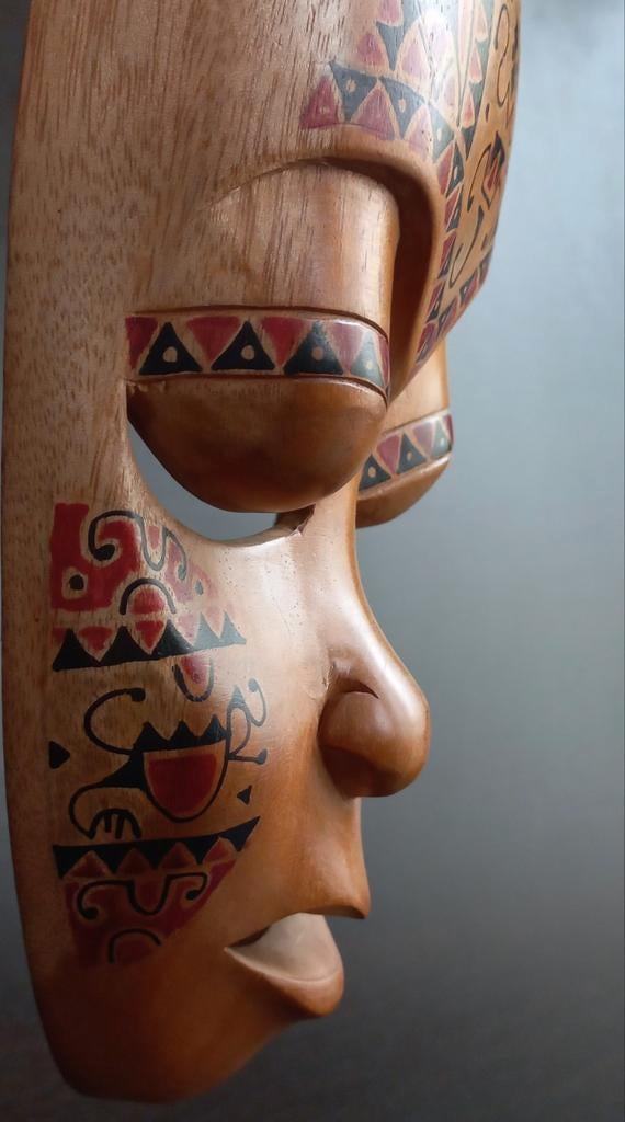 Antiek houten masker, Ophalen of Verzenden