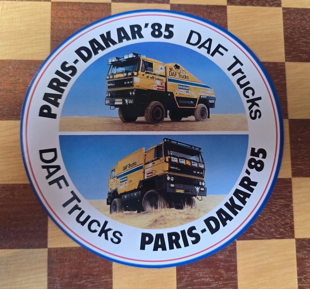 Paris-Dakar DAF Trucks 1985 sticker, Verzamelen, Stickers, Ophalen