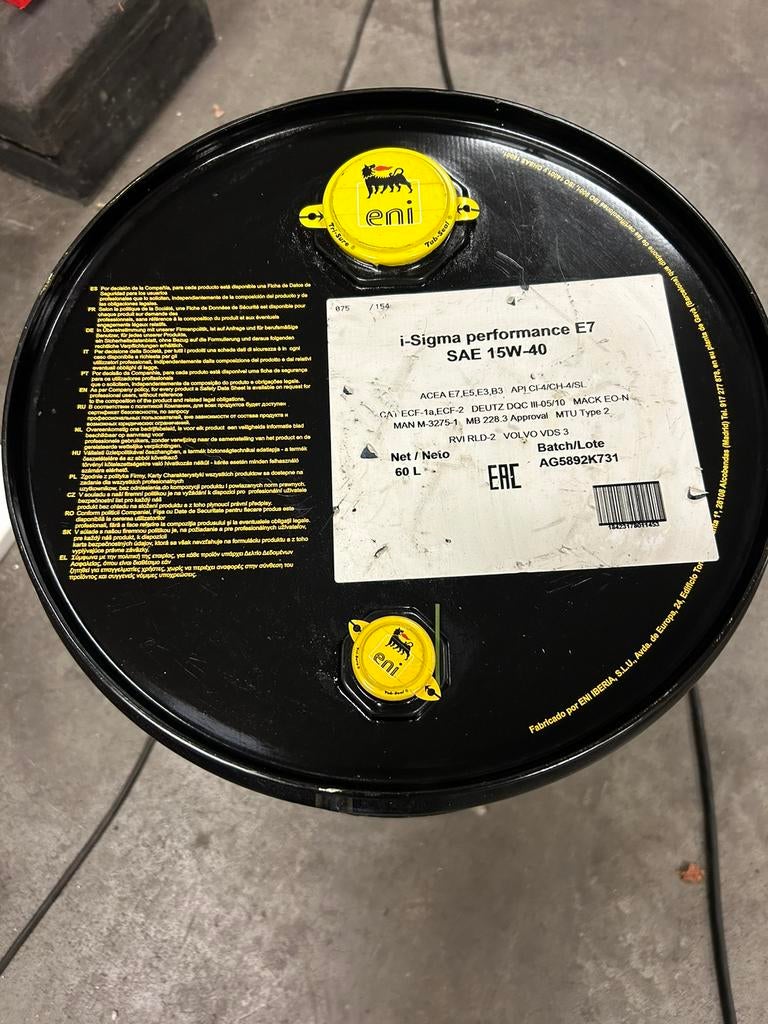 Vat Agip motorolie te koop 15w-40
