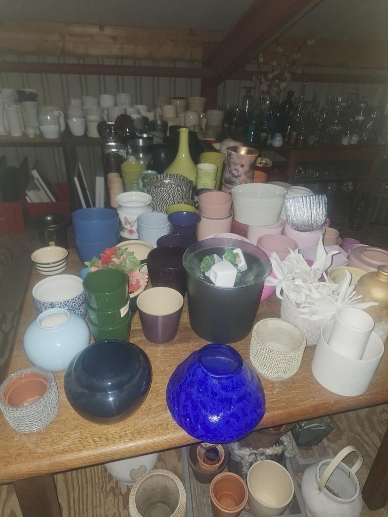 Bloempotten, vazen, Ophalen