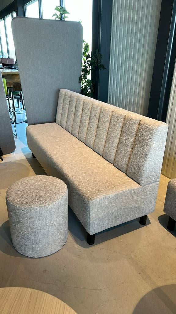 Eetkamerbank Lichtgrijs | Dinerbank 200cm | Kies je maat, Huis en Inrichting, Nieuw, 75 tot 100 cm, Rechte bank, 200 tot 250 cm