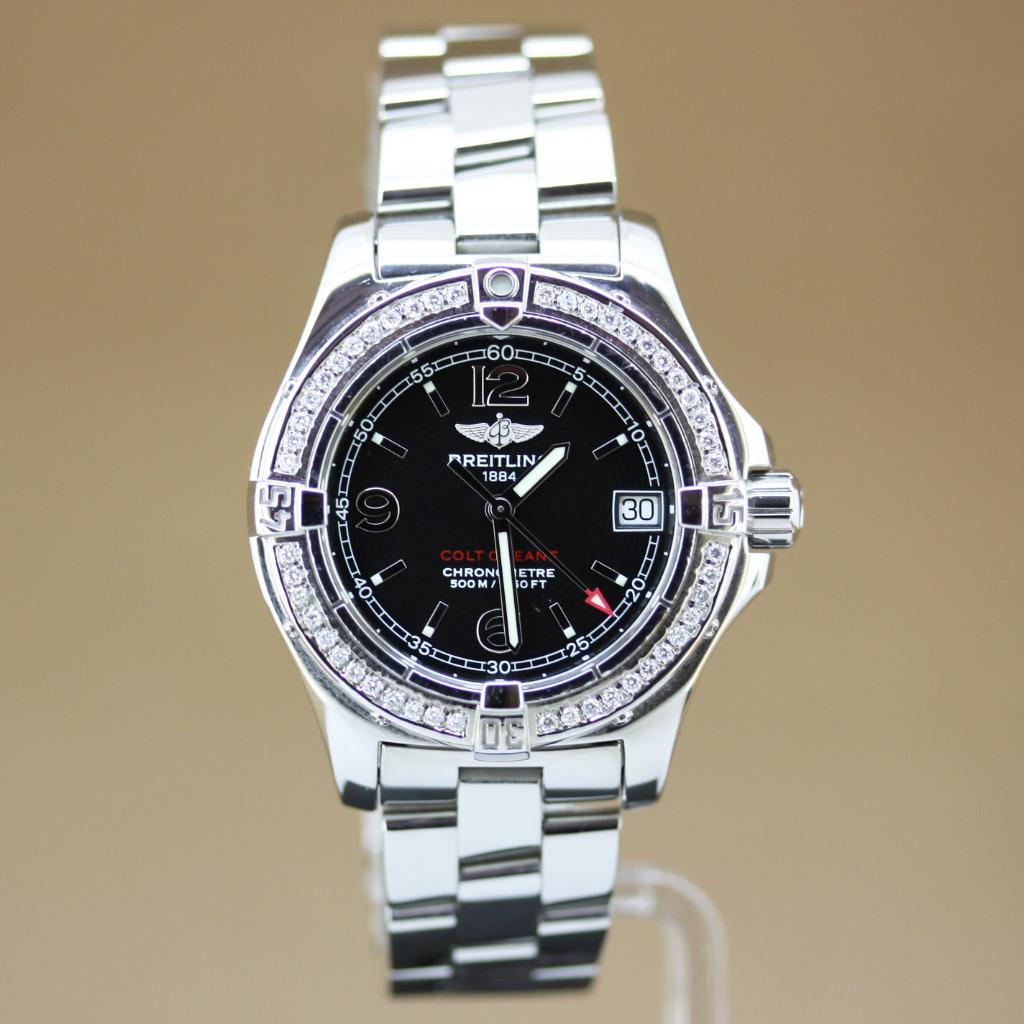 Breitling Colt Oceane Diamant A77380, Staal, Gebruikt, Staal, Breitling