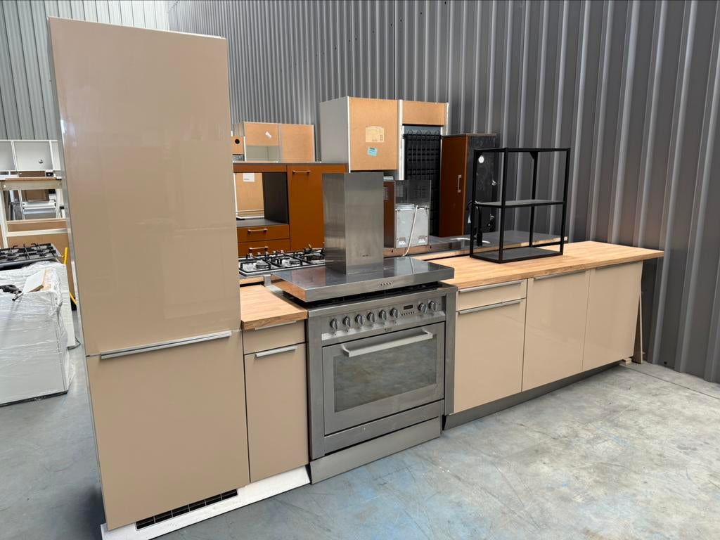 Nette Complete Rechte Keuken + Apparatuur + GEDEMONTEERD, Ophalen of Verzenden, Enkelwandige keuken