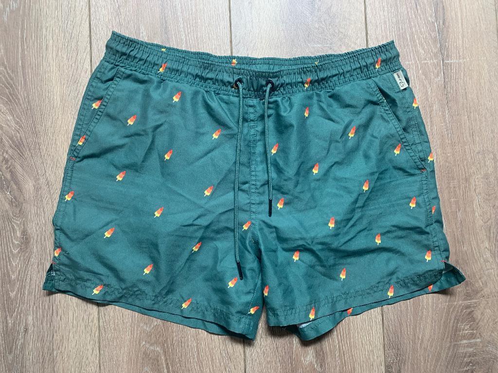 A-dam zwembroek short groen met raketjes print S / 46, Kleding | Heren, Badmode en Zwemkleding, Verzenden, Zwemshort, A-dam, Groen
