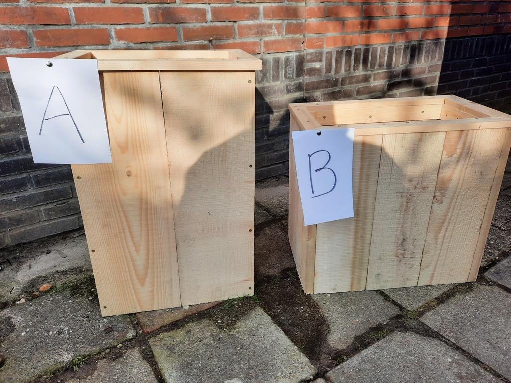 Plantenbak naar keuze 15 euro per stuk of 2 voor 25, Ophalen, Nieuw, Rechthoekig, Hout