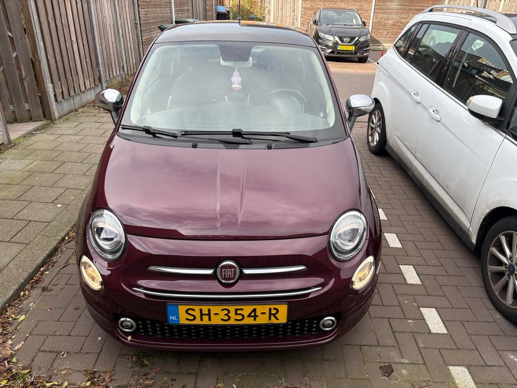 Fiat 500 Twinair Turbo 80pk 2018 Rood, Auto's, Fiat, Particulier, Airbags, Alarm, Android Auto, Apple Carplay, Bluetooth, Bochtverlichting