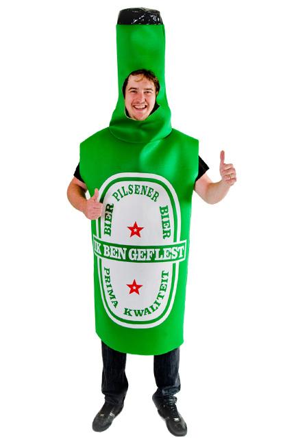 Bierfles bier kostuum! Ik ben geflest carnaval, Ophalen of Verzenden, Nieuw, Overige maten