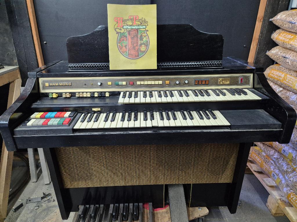 Hammond 8022 + Leslie | 100% Werkend | Authentieke Sound, Muziek en Instrumenten, Ophalen, Gebruikt, 2 klavieren, Hammondorgel