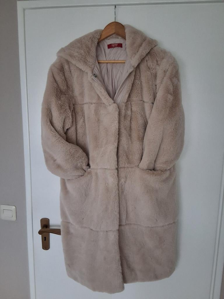 Bontjas Esprit !, Maat 38/40 (M), Beige, Nieuw, Ophalen of Verzenden